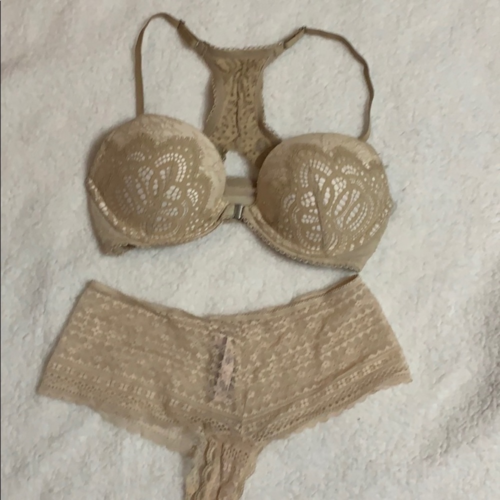 VS Dream Angles Push Up 32 D matching panty S